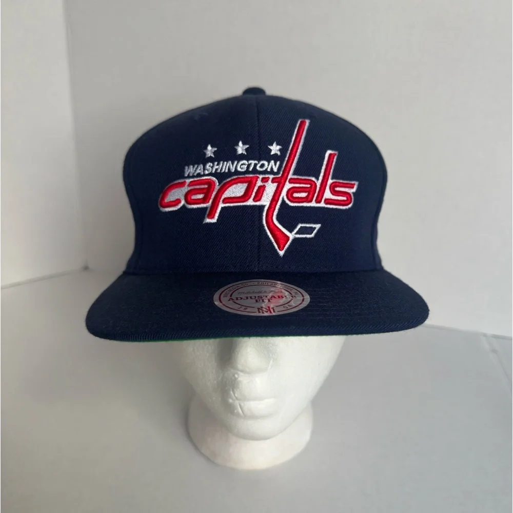 NHL Mitchell & Ness Hat Mens Snapback ajustable Washington Capitals wool hat